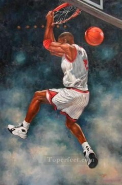 yxr006eD impressionism sport basketball Oil Paintings